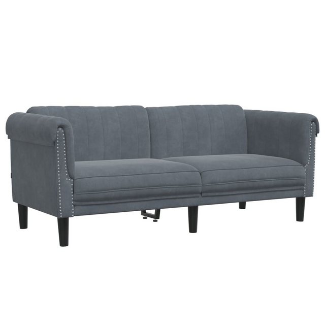 vidaXL Sofa Sofa 2-Sitzer Dunkelgrau Samt günstig online kaufen