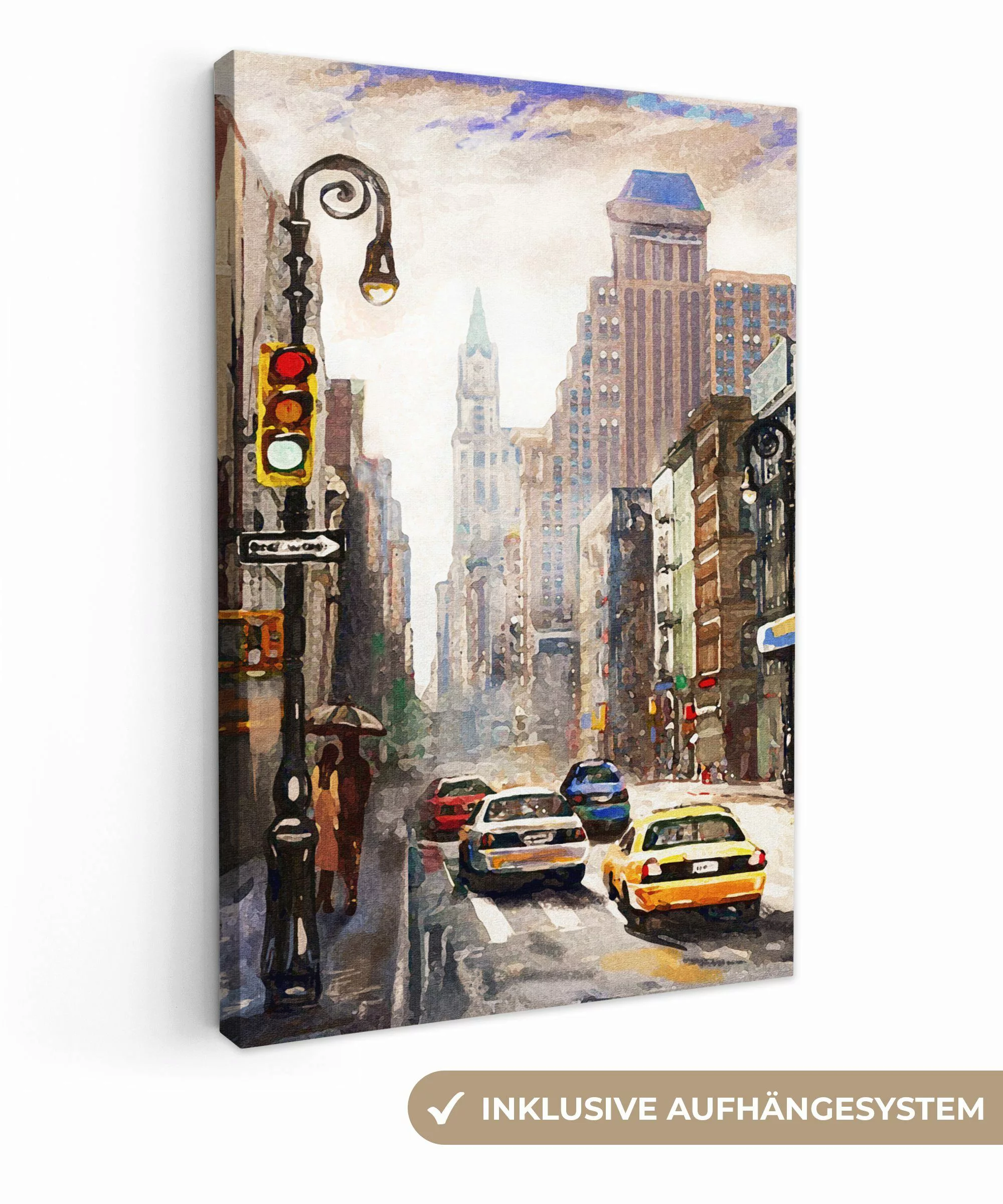 OneMillionCanvasses® Leinwandbild Kunstdrucke - Stadt - günstig online kaufen