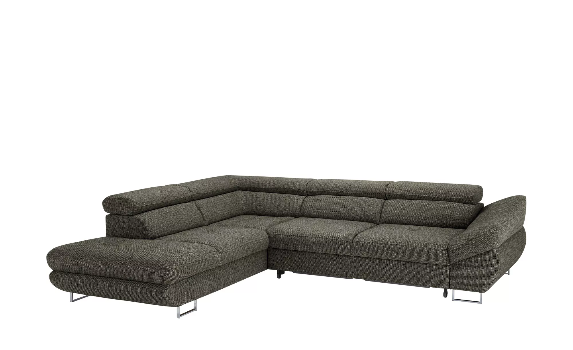 switch Ecksofa aus Flachgewebe Fabio ¦ grau ¦ Maße (cm): B: 280 H: 69 T: 23 günstig online kaufen