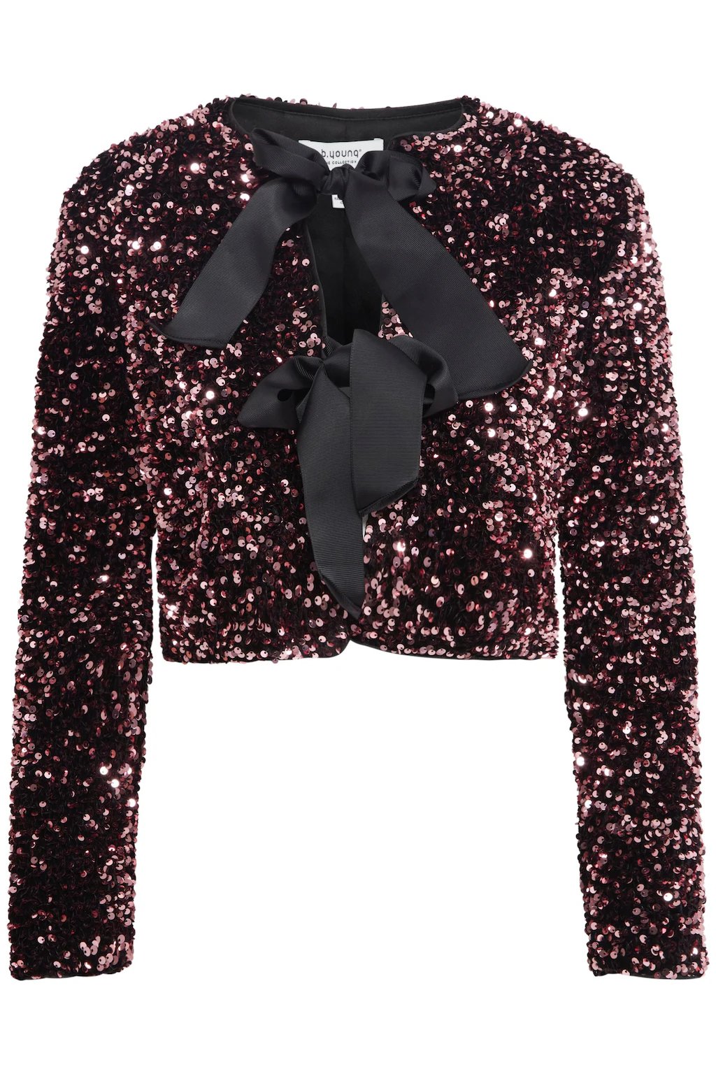 b.young Kurzblazer BYPAILLET BOW JACKET - detailreicher Blazer mit Paillett günstig online kaufen