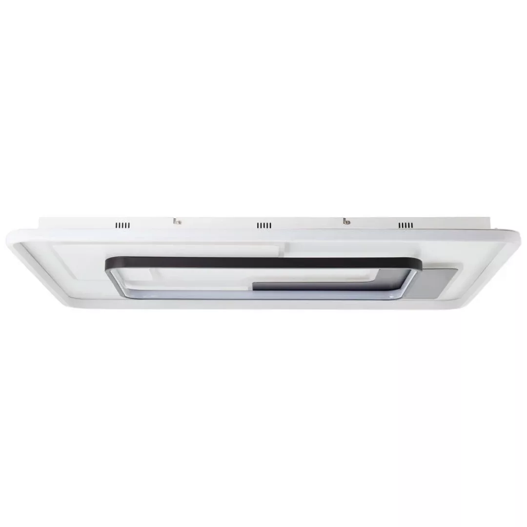 LED Deckenleuchte Barden in Weiß und Schwarz 57W 7100lm günstig online kaufen