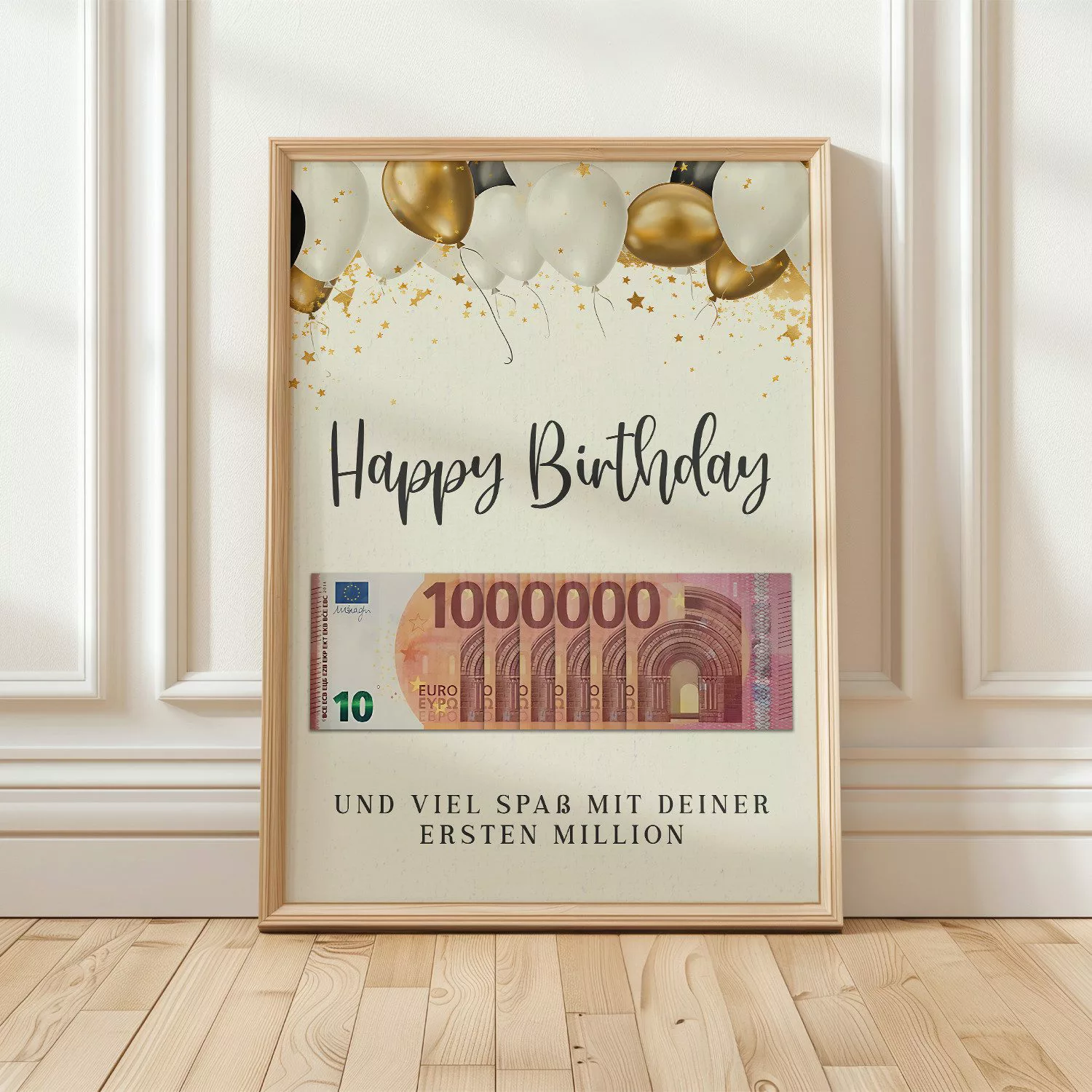 Tigerlino Poster Geldgeschenk zum Geburtstag erste günstig online kaufen