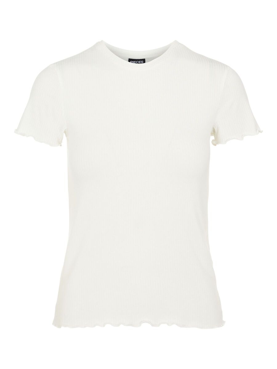 PIECES Kurzärmelig T-shirt Damen White günstig online kaufen
