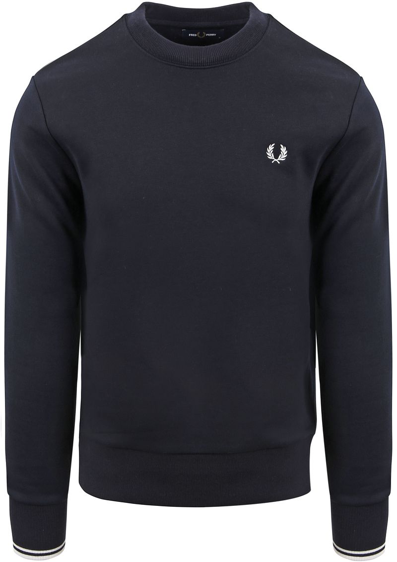 Fred Perry Sweater Logo Dunkel Blau - Größe XL günstig online kaufen