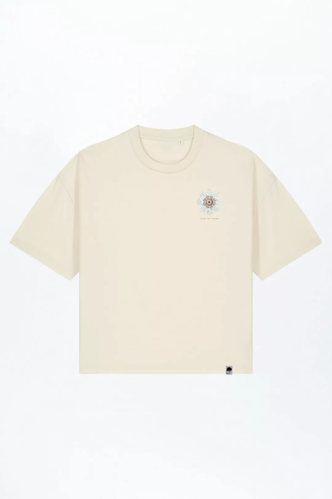 Sea Flower Boxy Fit T-Shirt aus Bio Baumwolle günstig online kaufen