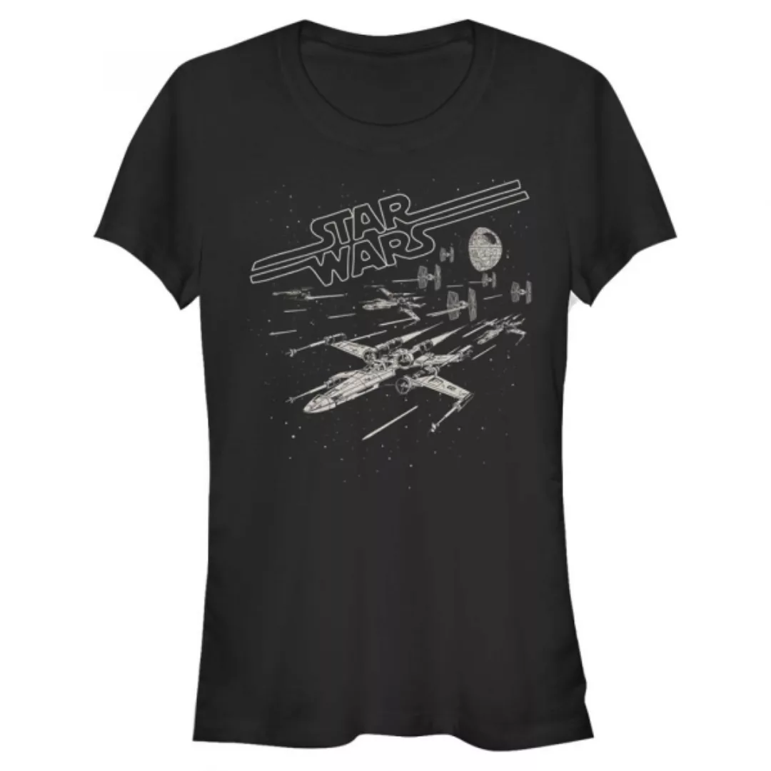 Star Wars - X-Wing Lazer Chase - Frauen T-Shirt günstig online kaufen