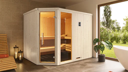 Weka Elementsauna Varberg 4 GTF Trend inkl. 7,5 kW BioS-Ofenset günstig online kaufen