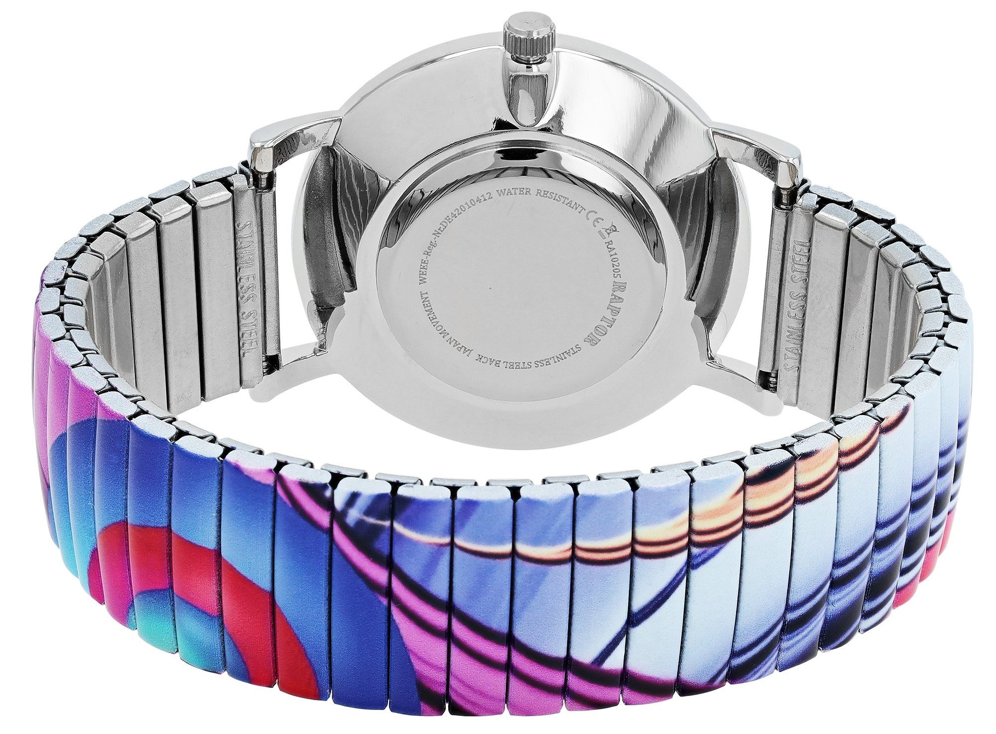 Raptor Quarzuhr Colorful Edition mit Edelstahlzugarmband, günstig online kaufen
