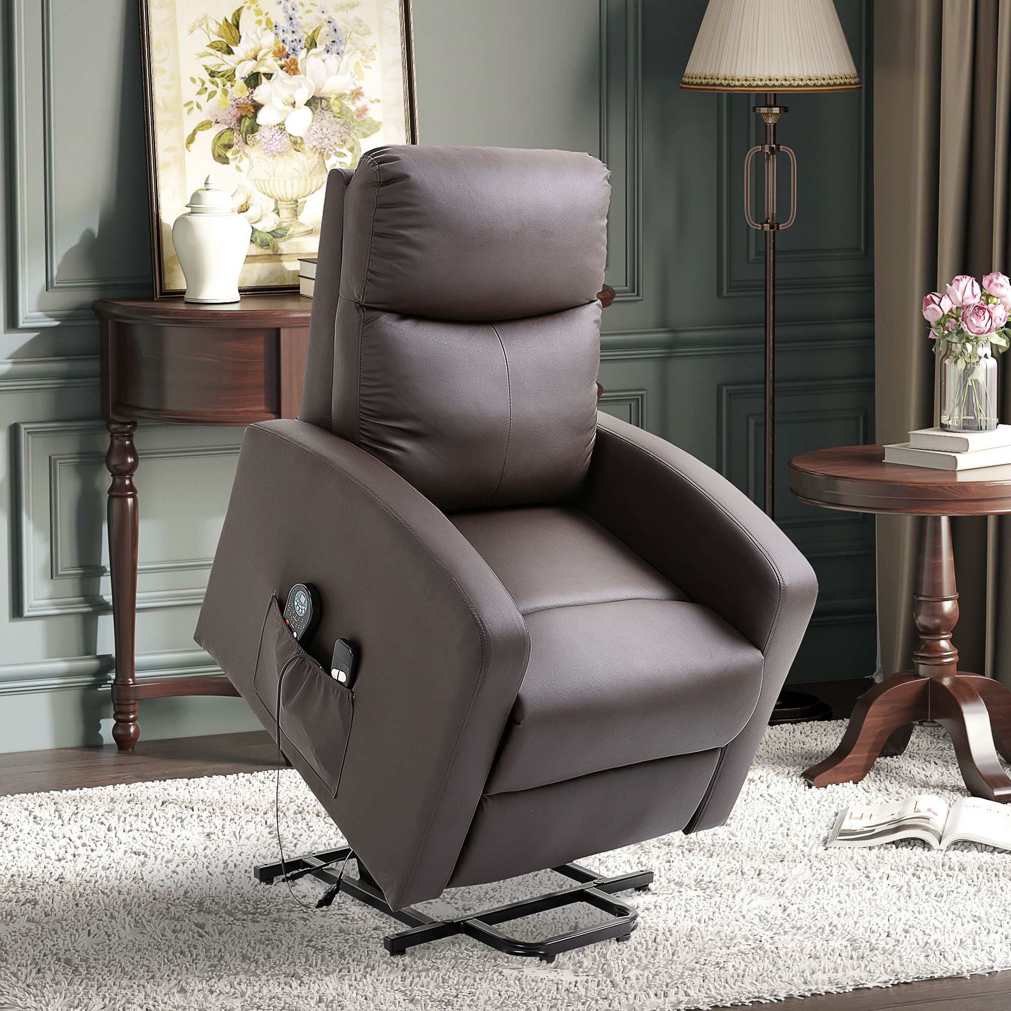HOMCOM Sessel Relaxsessel mit Aufstehhilfe Elektrischer Massagesessel mit L günstig online kaufen