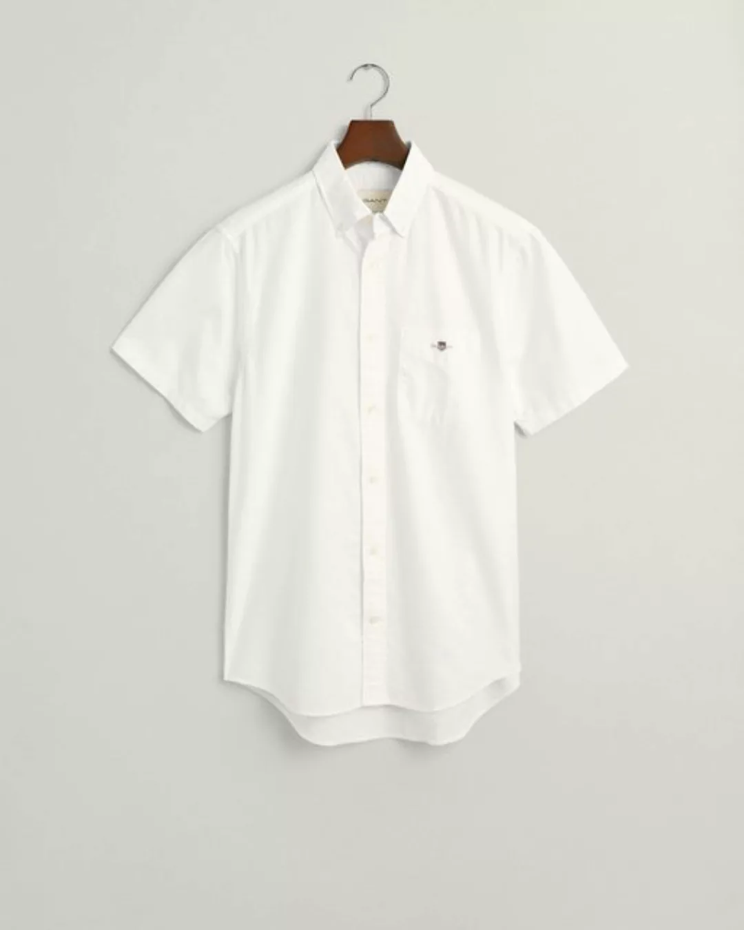 Gant Kurzarmhemd "REG OXFORD SHIRT", Gant-Stickerei günstig online kaufen