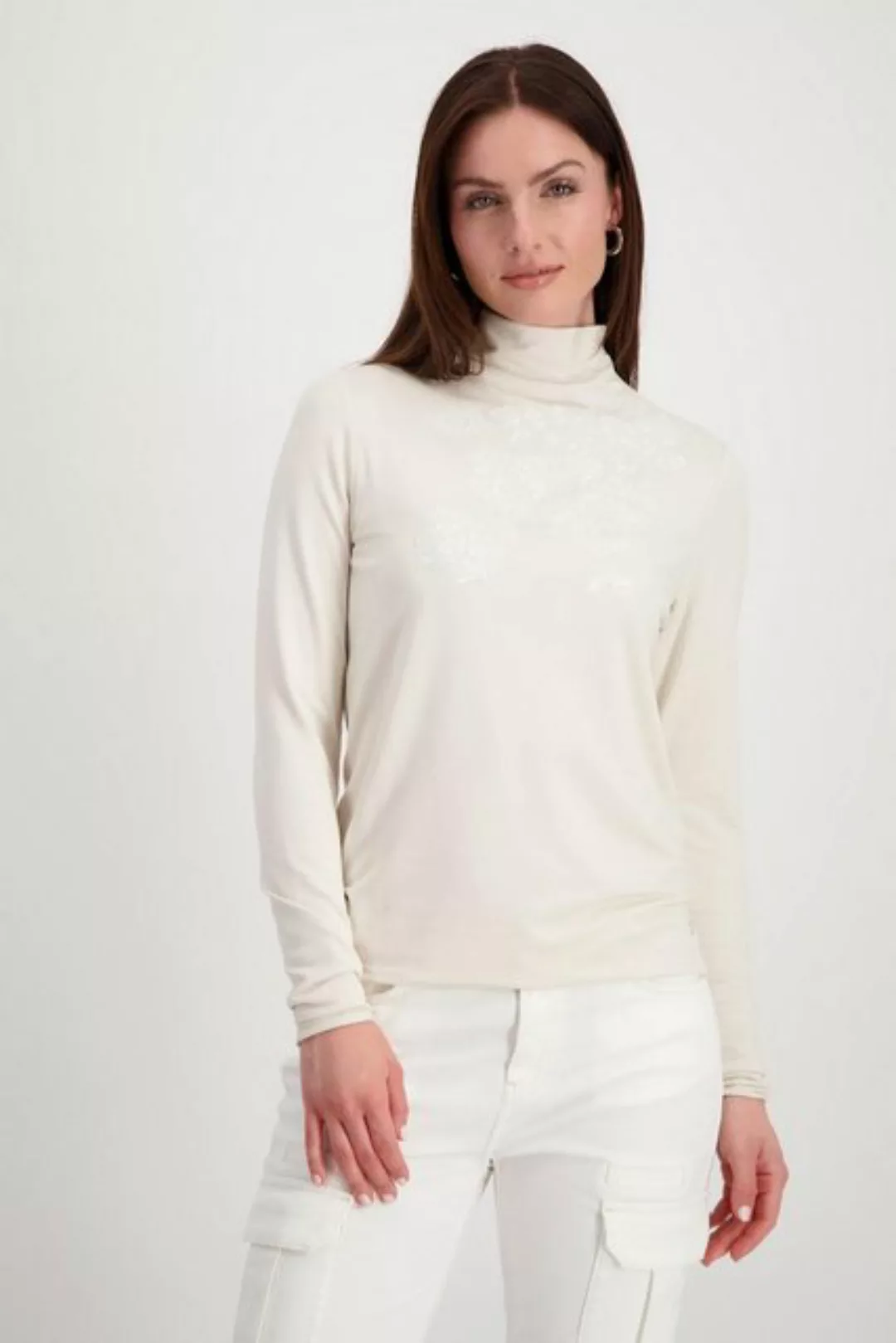 Monari Langarmshirt Pullover, sandshell günstig online kaufen