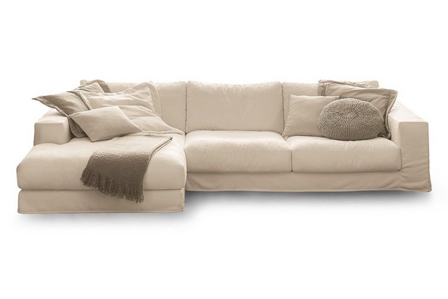 daslagerhaus living Ecksofa Sofakombination Almeida Stoff günstig online kaufen