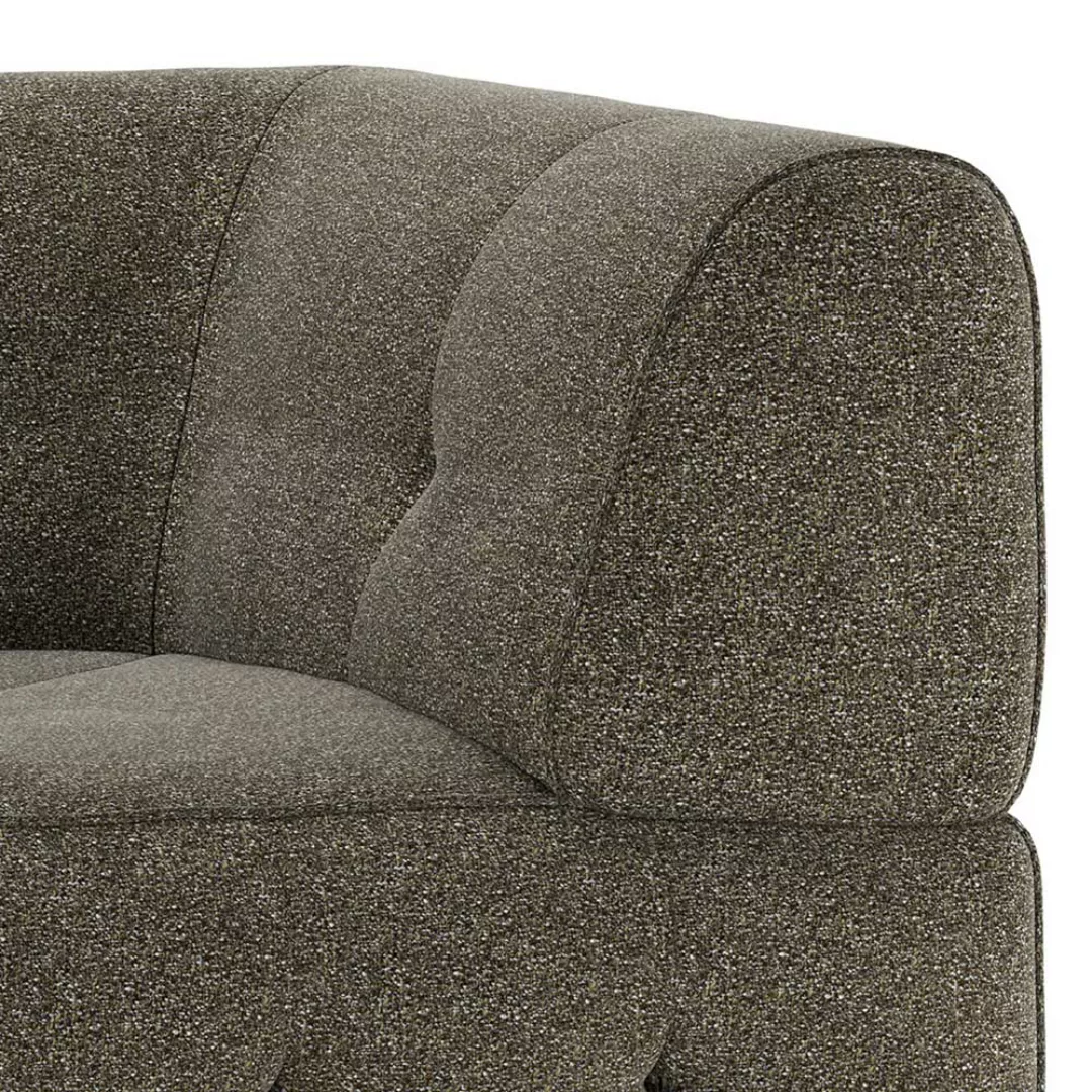 Modular Eckelement Sofa in Blassgrün-Graugrün meliert Strukturstoff günstig online kaufen