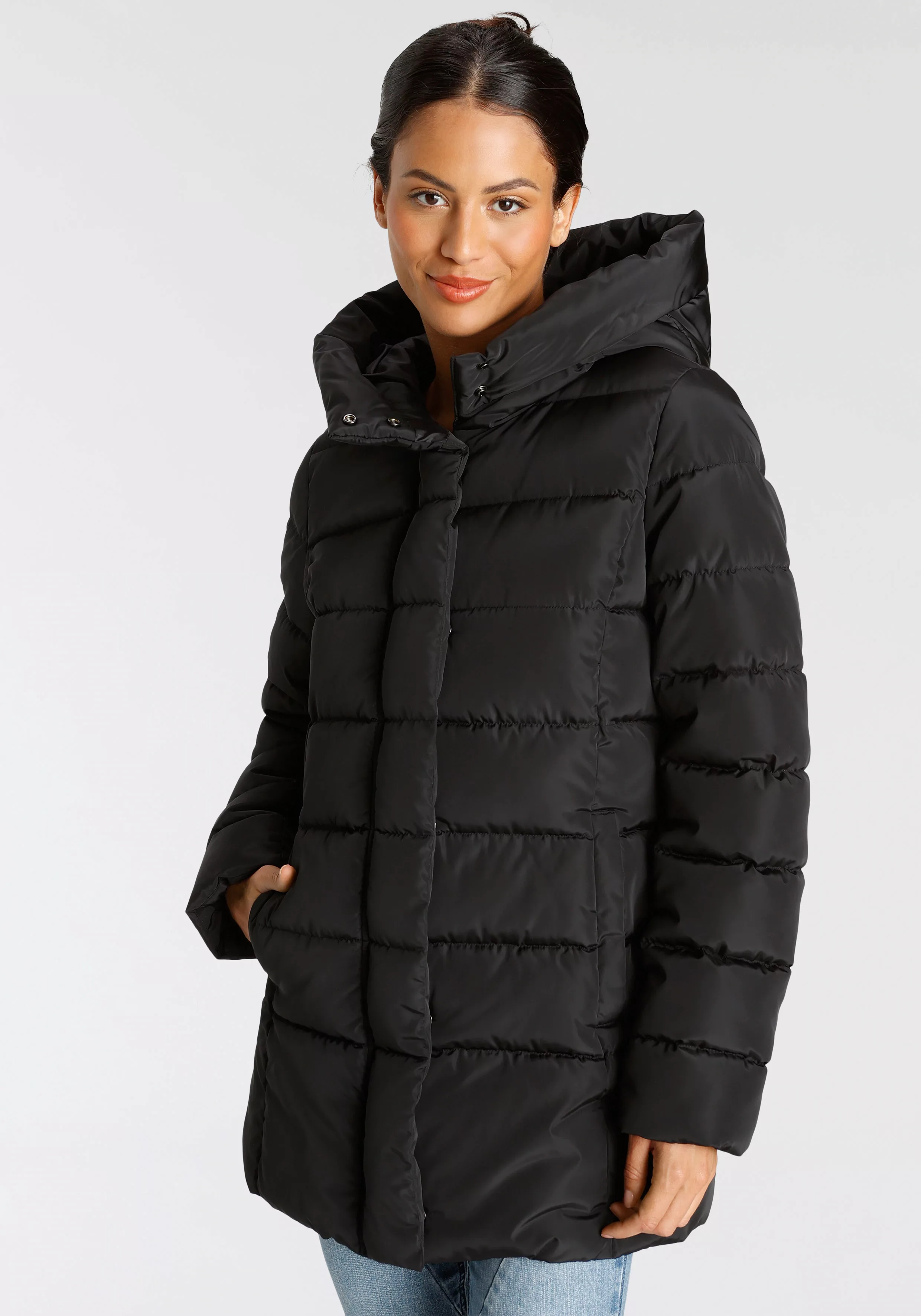 ONLY Steppjacke ONLTINA PUFFER SHORT COAT OTW leicht glänzende Oberfläche günstig online kaufen