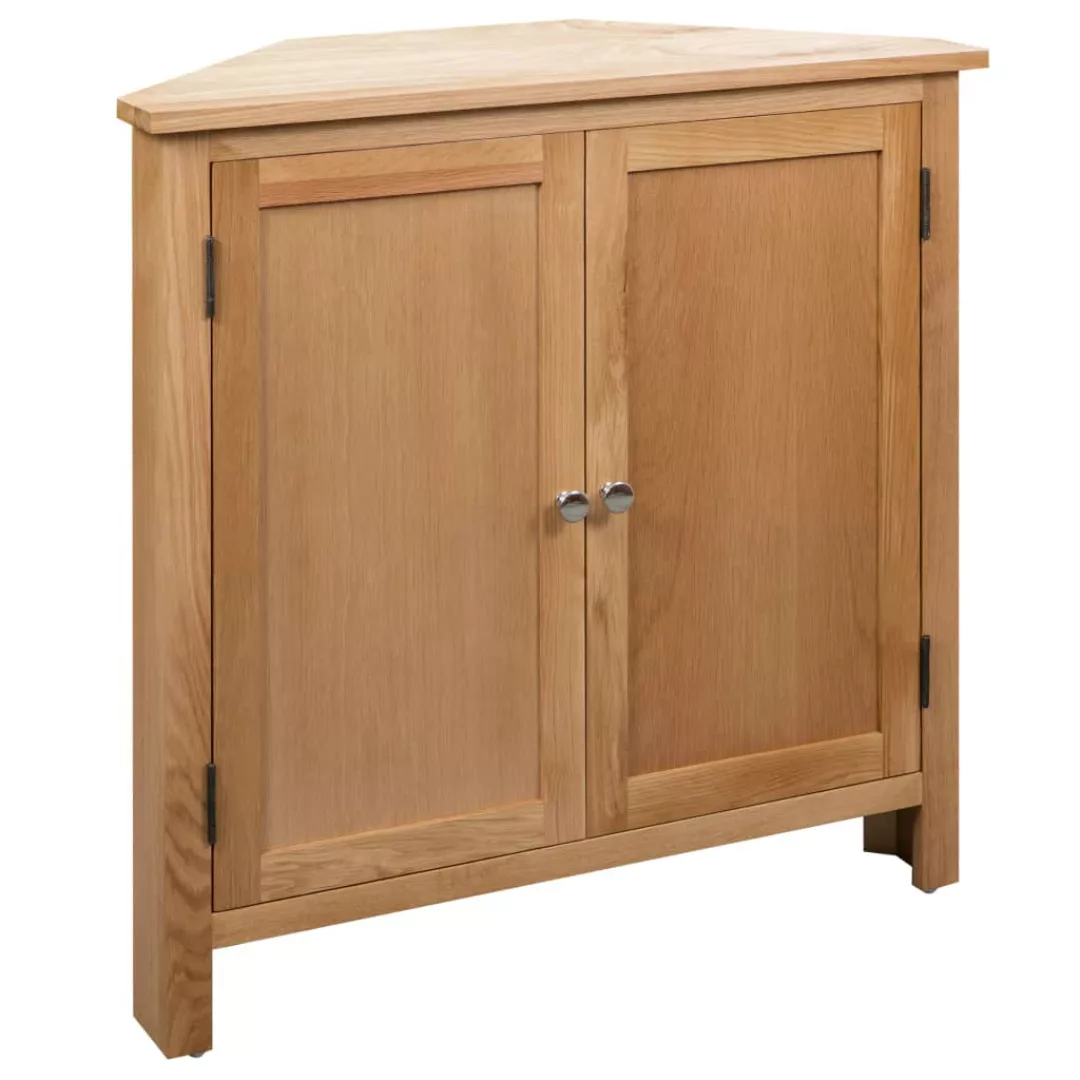 Eckschrank 80 X 33,5 X 78 Cm Massivholz Eiche günstig online kaufen