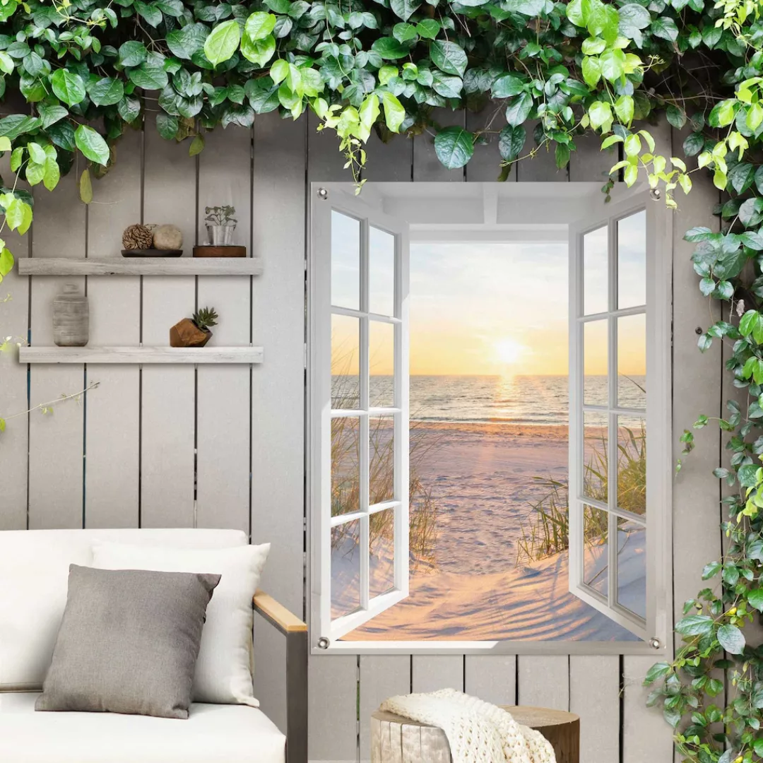 Reinders! Poster »Sonnenuntergang durch das Fenster«, Outdoor für Garten od günstig online kaufen
