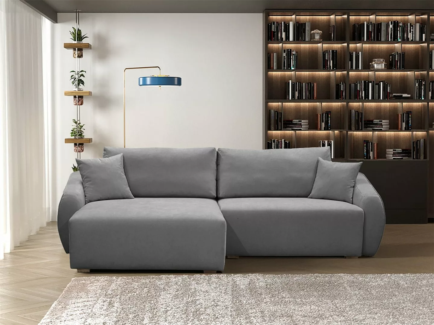 Fun Möbel Ecksofa Designersofa Sofa ELISE in Stoff Wind, inkl. 2 Rücken und günstig online kaufen