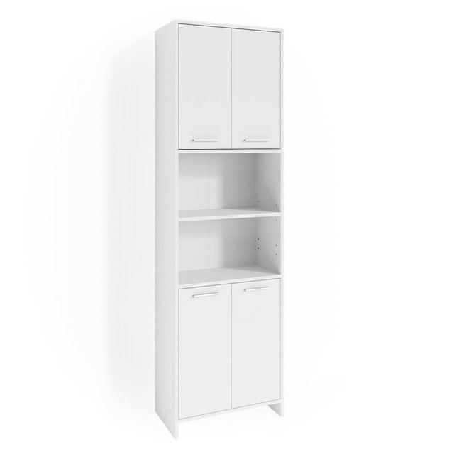 Vicco Hochschrank Maris, Weiß, 56.1 x 190 cm günstig online kaufen