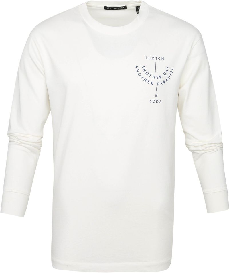 Scotch and Soda Longsleeve T Shirt Weiß - Größe S günstig online kaufen