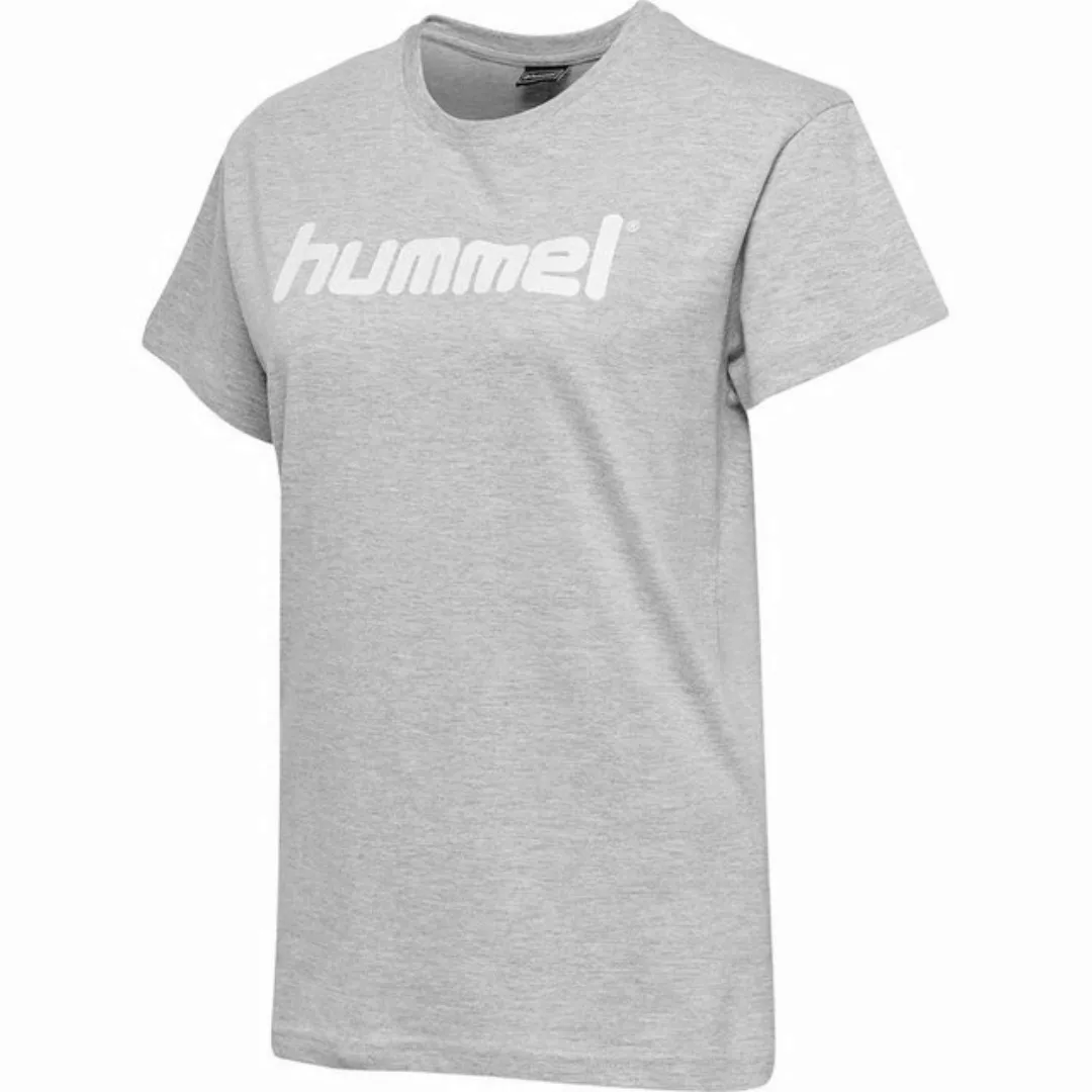 hummel T-Shirt Logo T-Shirt Kurzarm Top aus Baumwolle HMLGO 5124 in Weiß günstig online kaufen