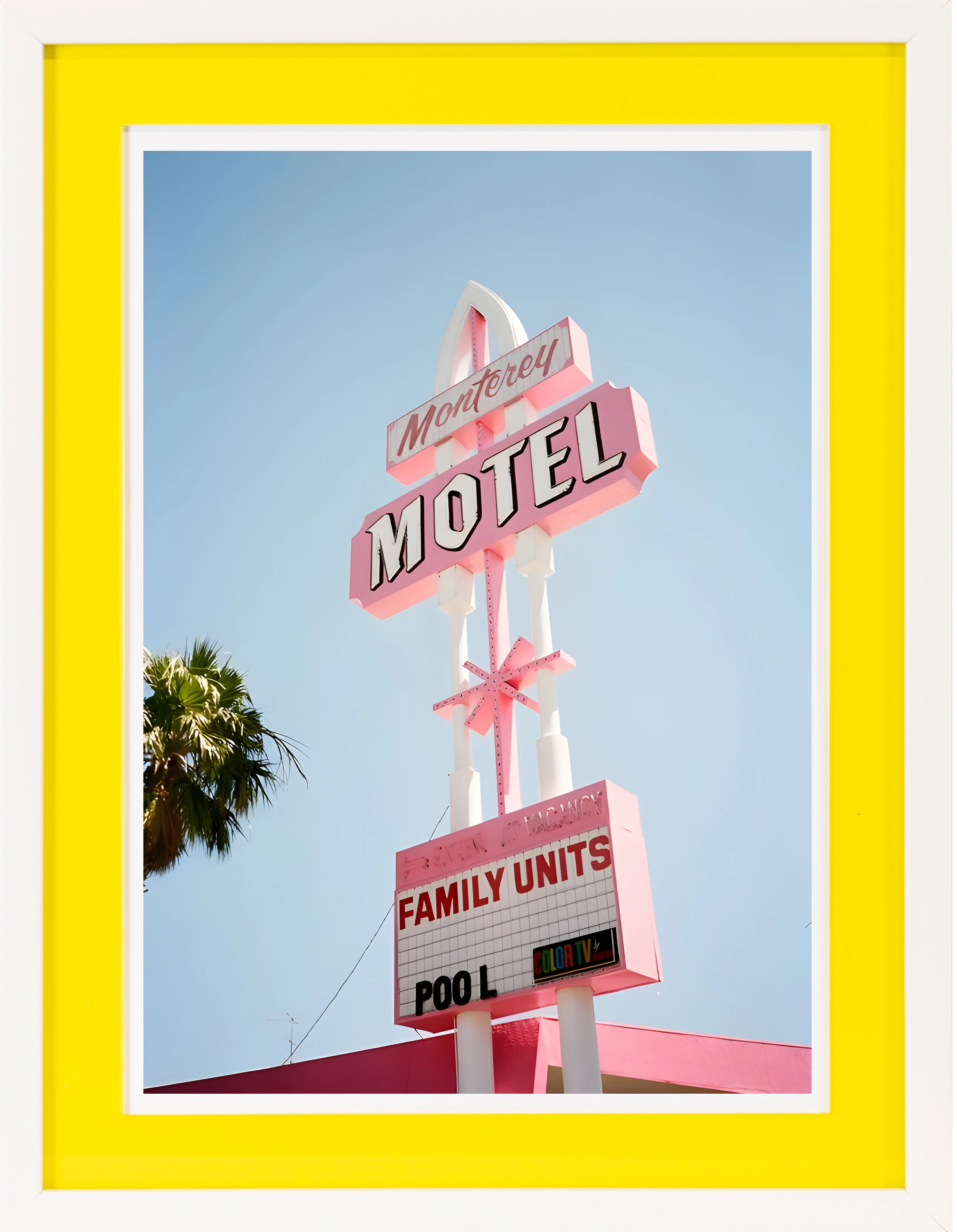 queence Bild mit Rahmen "Motel, Amerika", Schriftzug-Schriftzüge, (1 St.), günstig online kaufen
