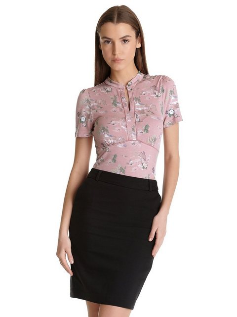 Vive Maria Chinese Teahouse Damen V-Shirt lightpink allover günstig online kaufen