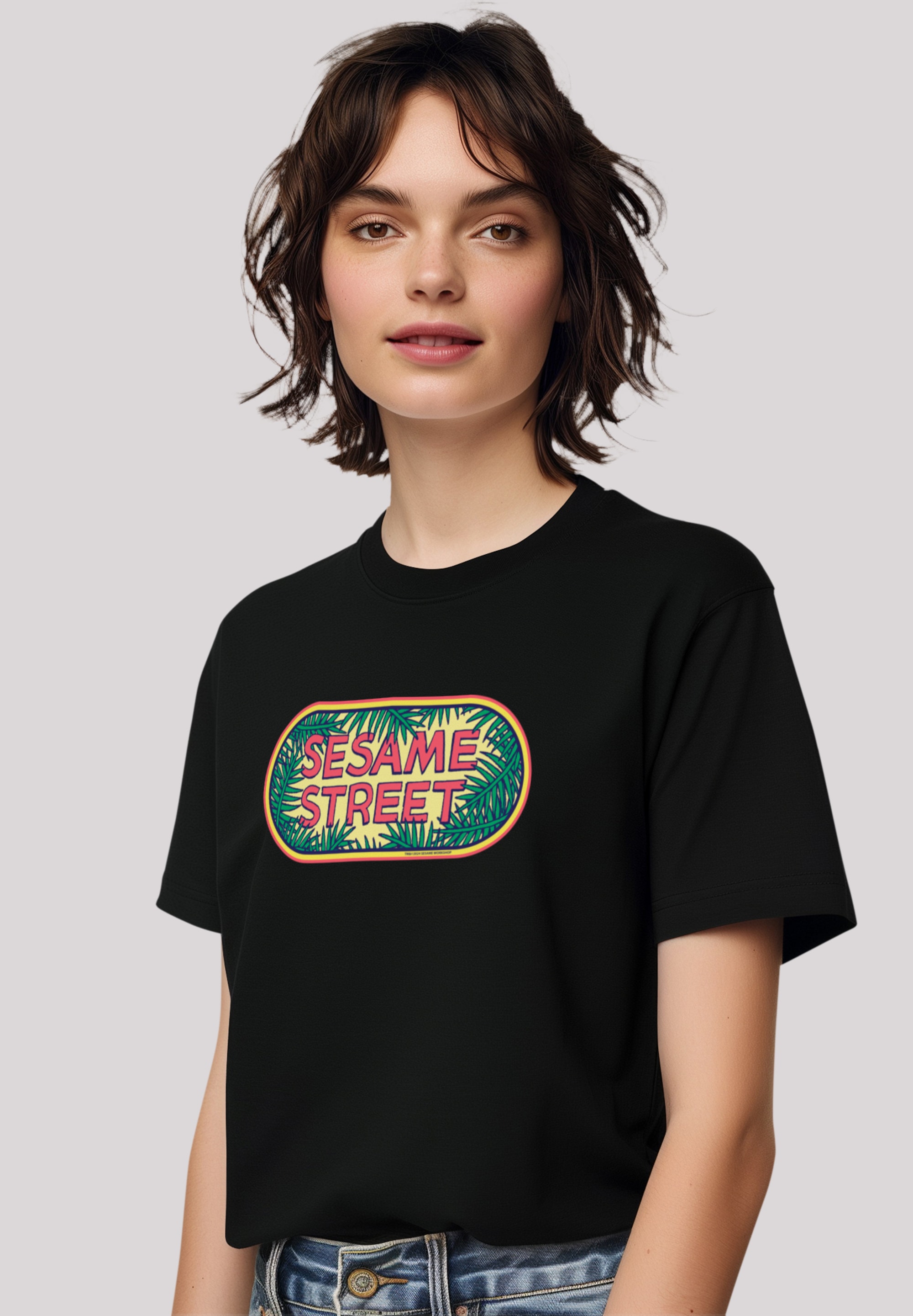 F4NT4STIC T-Shirt "Sesamstraße Jungle Logo", Premium Qualität,Nostalgie, Fe günstig online kaufen