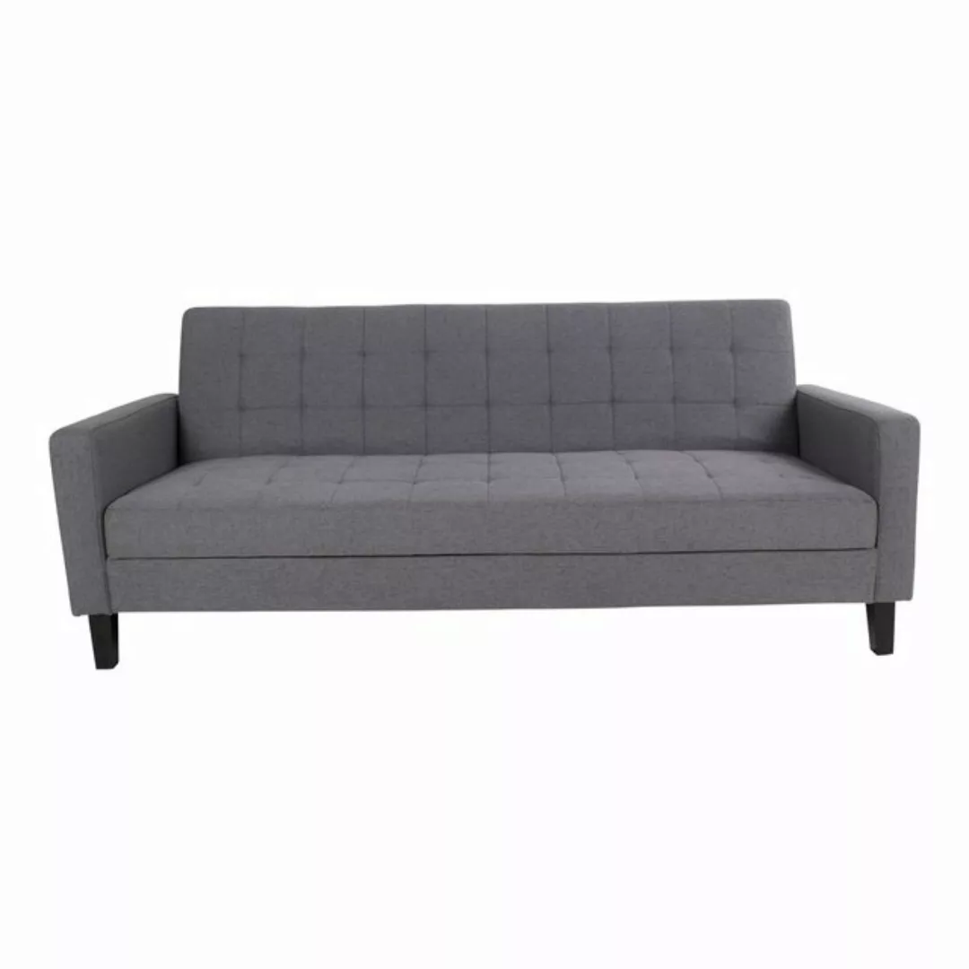 House Nordic Schlafsofa Milton, aus Polyester, Birke in Dunkelgrau. Abmessu günstig online kaufen