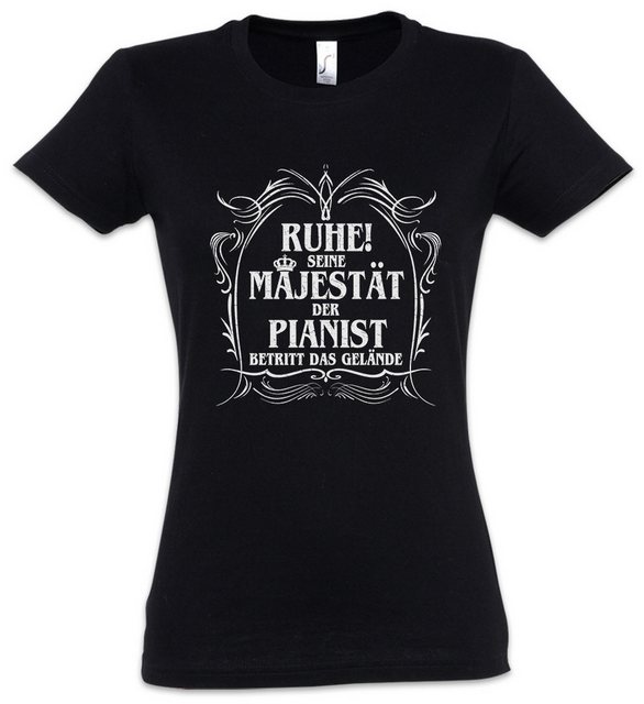 Urban Backwoods Print-Shirt Seine Majestät Der Pianist Damen T-Shirt Piano günstig online kaufen