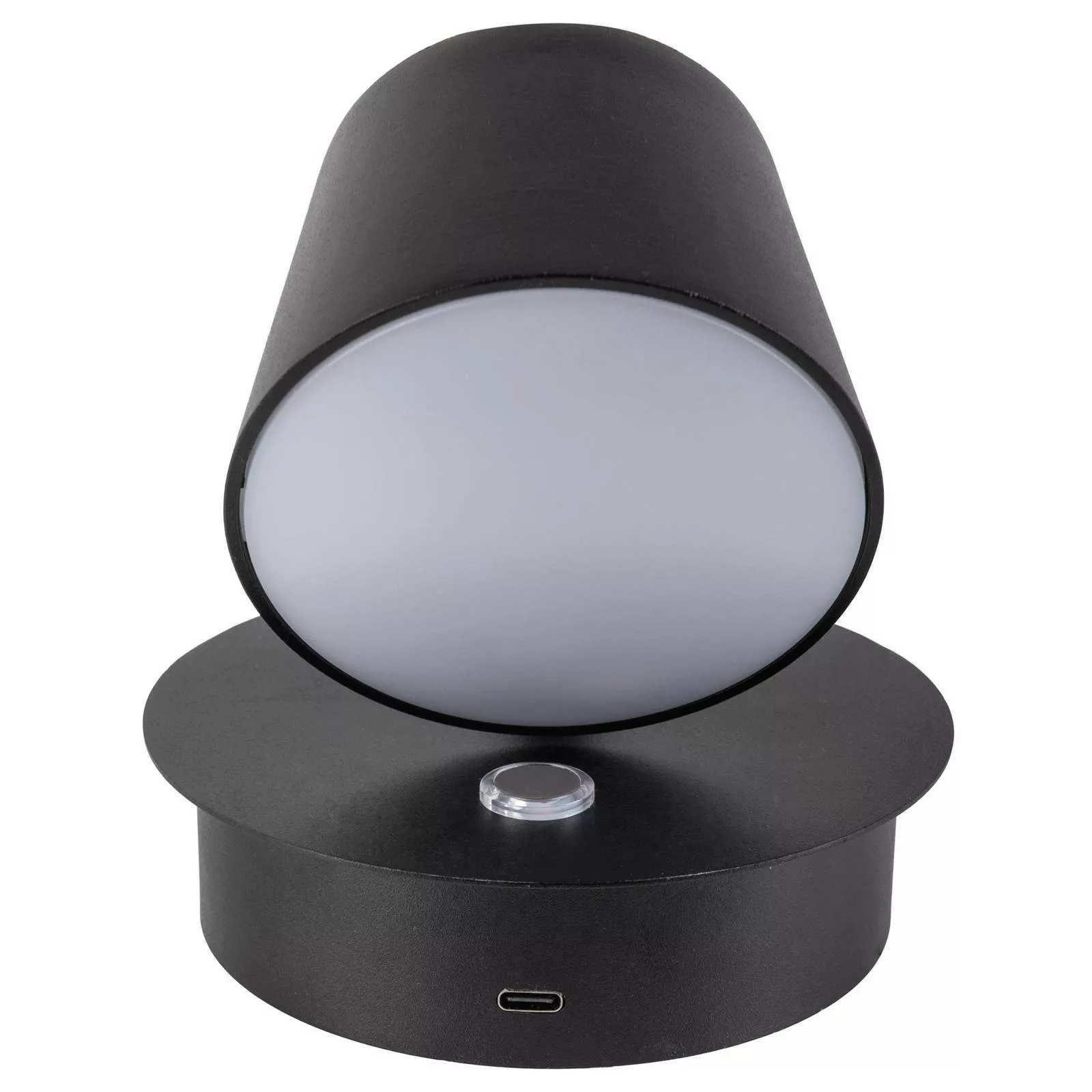 LED-Wandleuchte Tondo Akku, magnetisch, schwarz günstig online kaufen