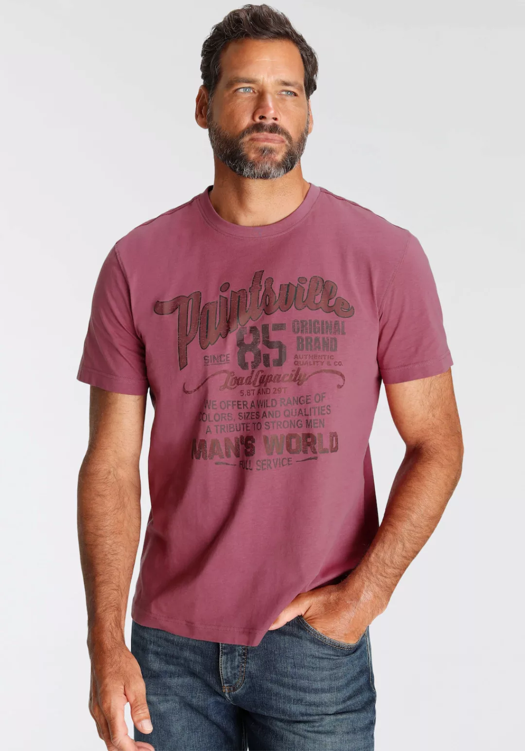 Man's World T-Shirt mit Print günstig online kaufen