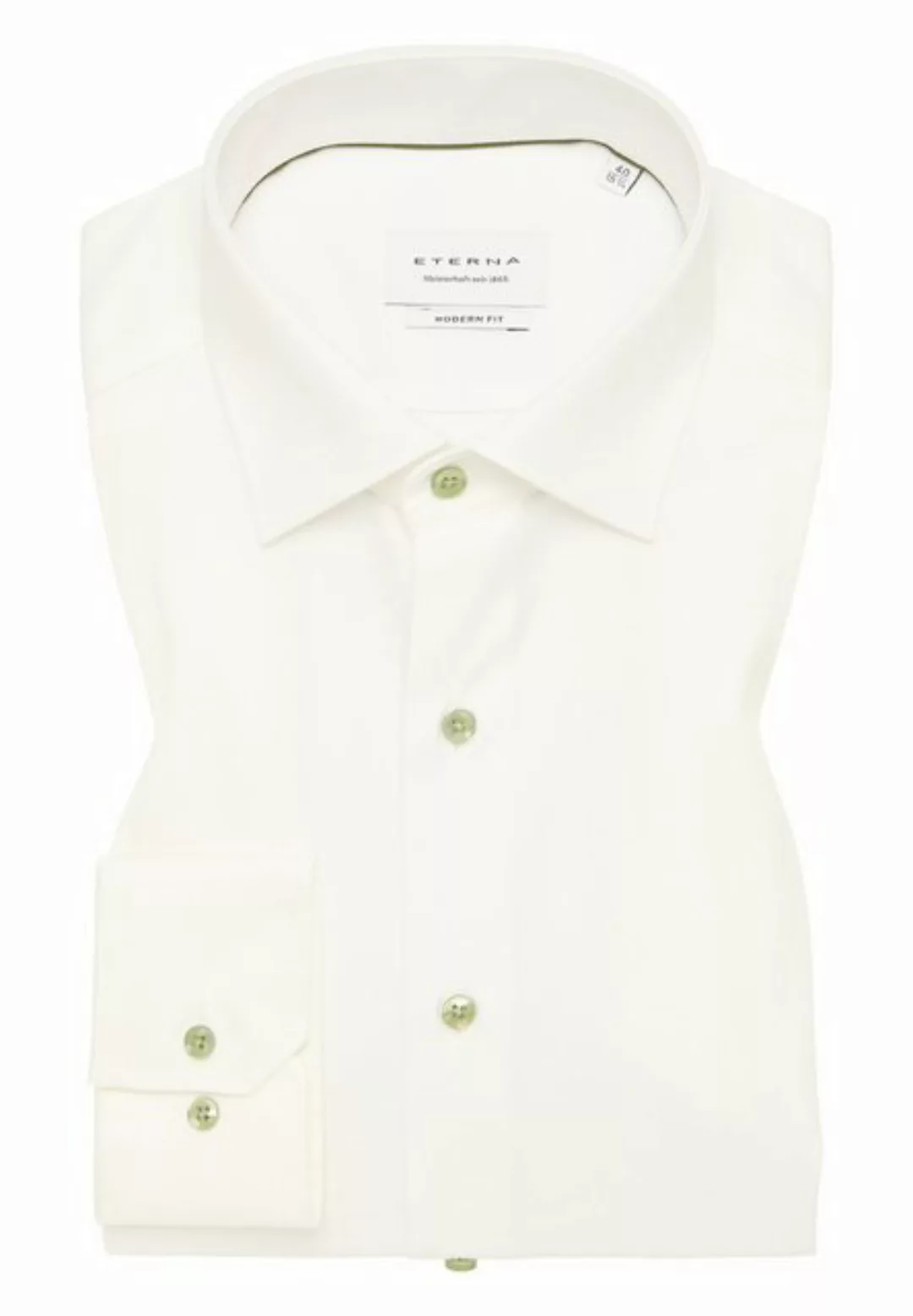 Eterna Langarmhemd - weißes Businesshemd - Modern Fit Hemd - Basic Hemd günstig online kaufen