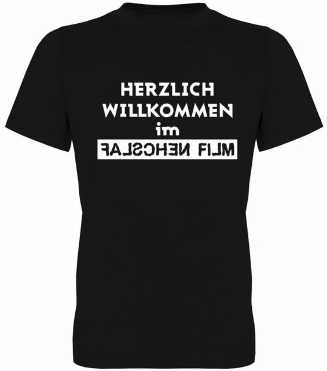 G-graphics T-Shirt Herzlich Willkommen im falschen Film Herren T-Shirt, mit günstig online kaufen