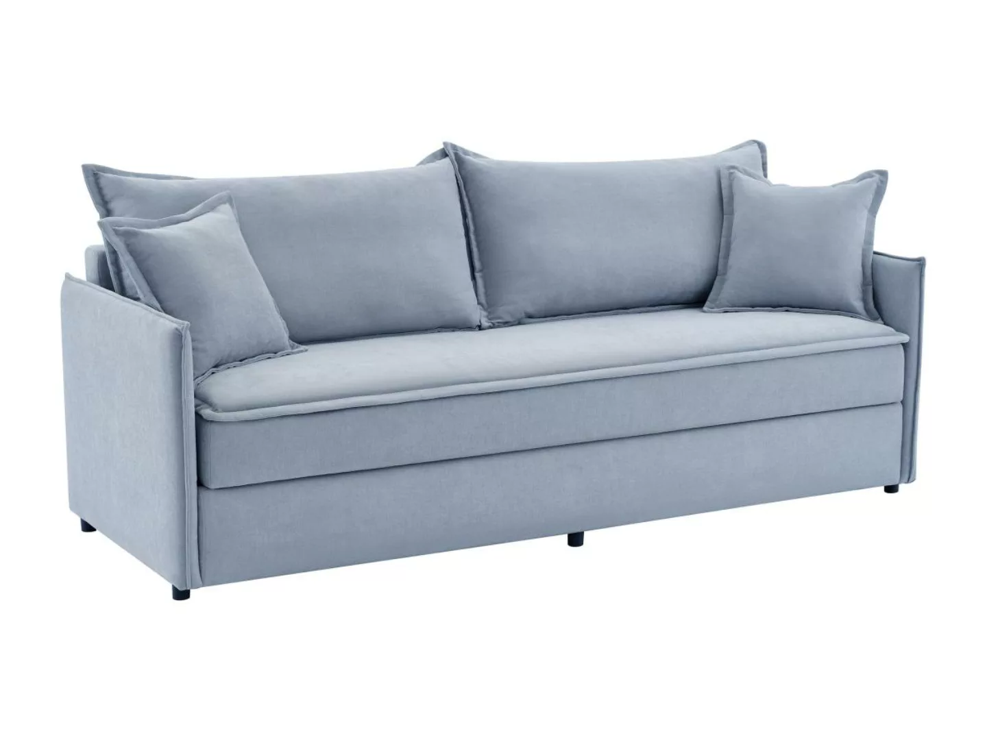 Sofa mit Schlaffunktion 3-Sitzer - Sitzfläche mit Memory Schaum - Stoff - B günstig online kaufen