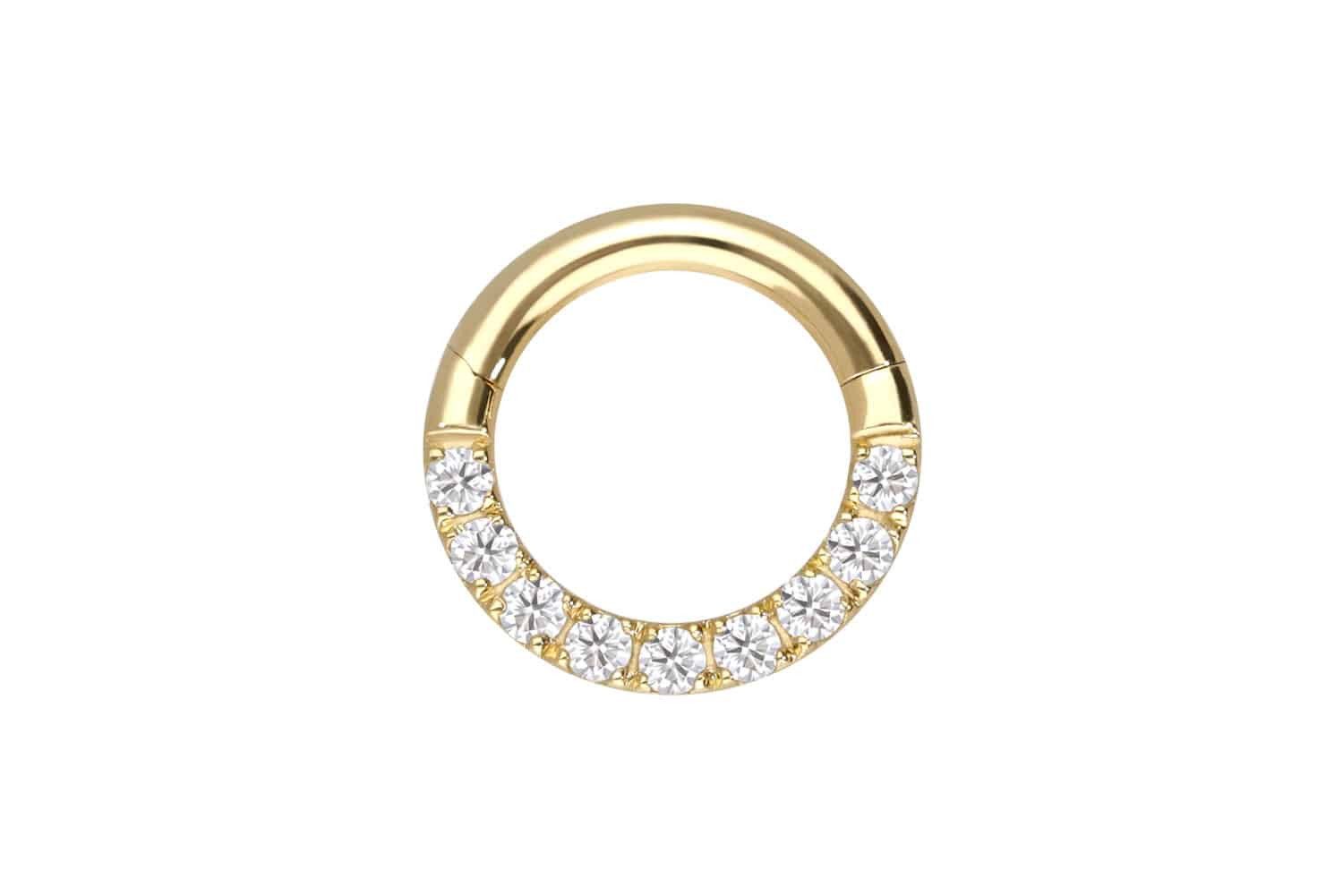 PIERCINGLINE Nasenpiercing 18 Karat Gold Segmentring günstig online kaufen