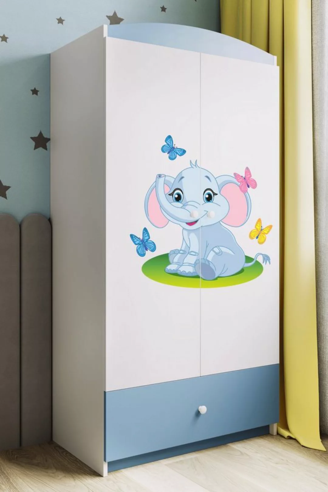 Bjird Kinderkleiderschrank Kleiderschrank Babydreams (4 Einlegeböden und Sc günstig online kaufen