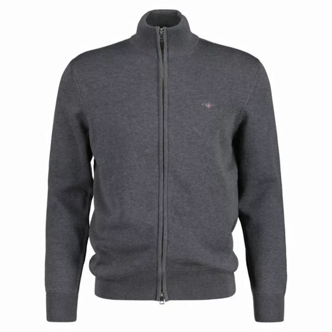 Gant Sweatshirt Herren Strickjacke - CASUAL COTTON ZIP CARDIGAN günstig online kaufen