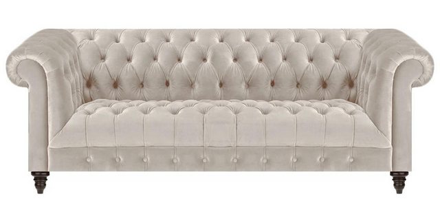 JVmoebel 3-Sitzer Beige Chesterfield Polstercouch Designer Dreisitzer Moder günstig online kaufen