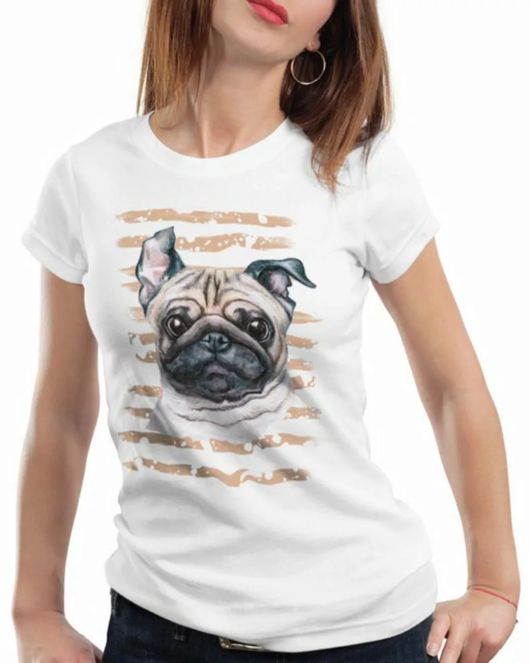 style3 T-Shirt Mops hundeliebhaber züchter sommer hunde möpse günstig online kaufen