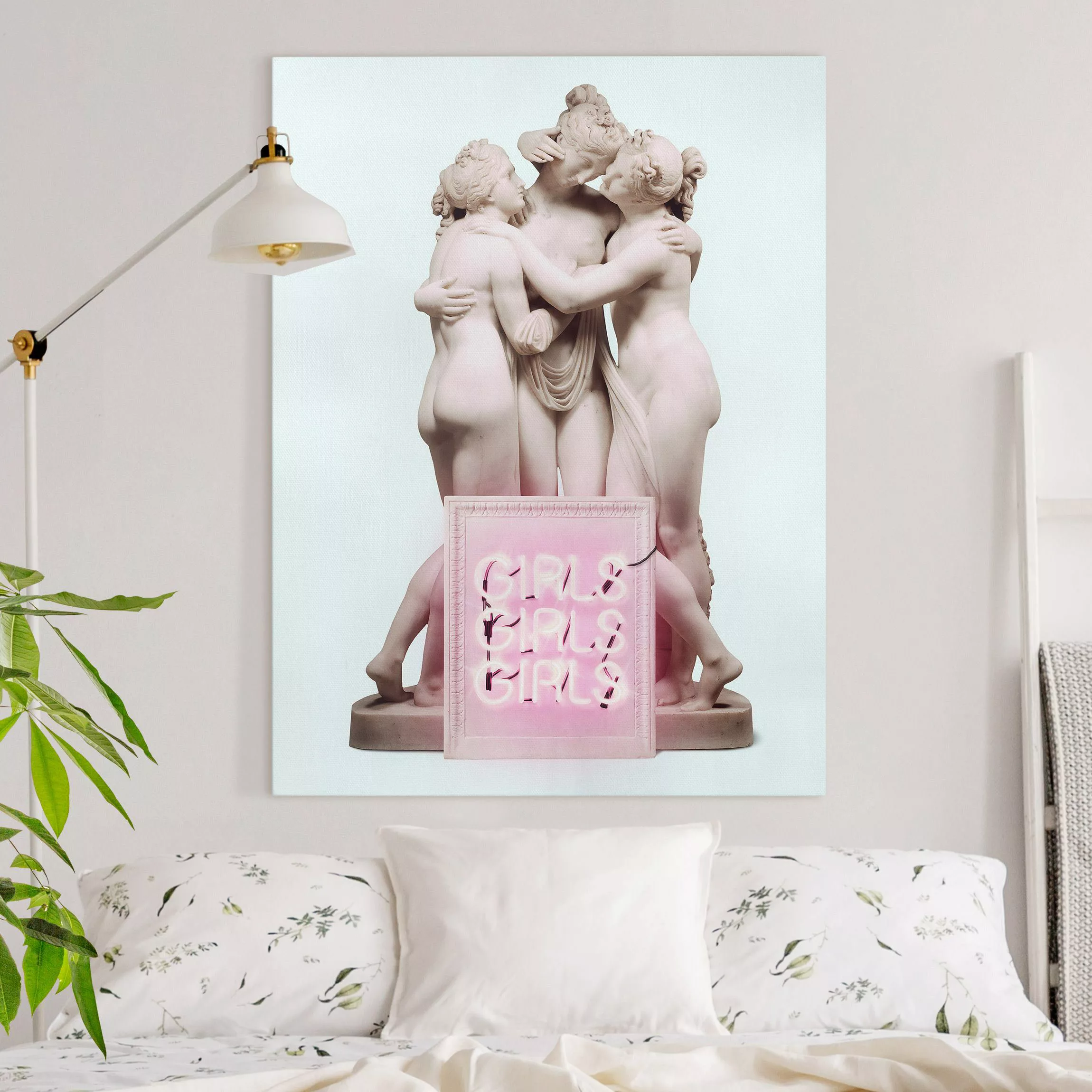 Leinwandbild Statue Girls günstig online kaufen