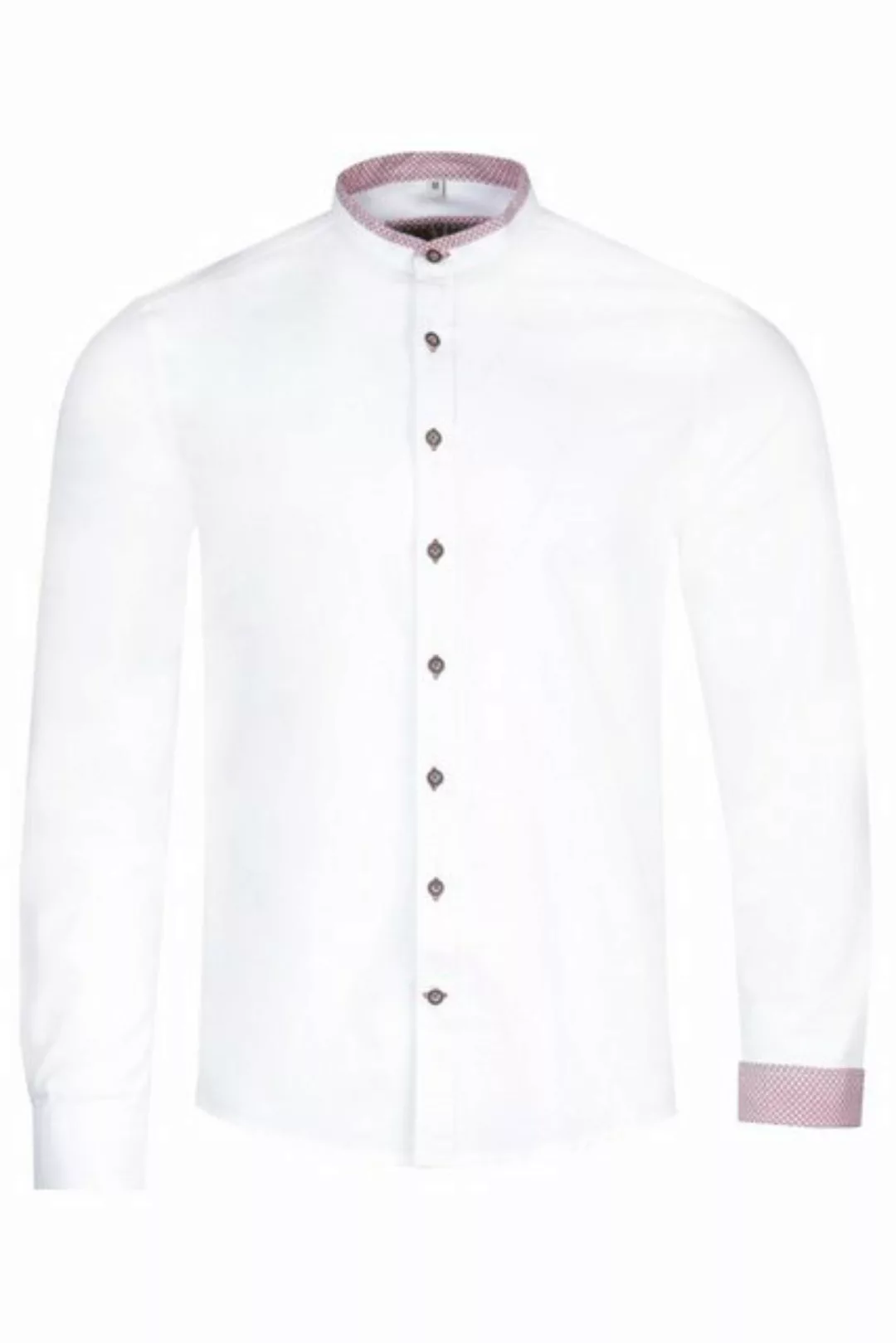 MarJo Trachtenhemd Trachtenhemd - GEORG - weiß/bordeaux, weiß/blau günstig online kaufen