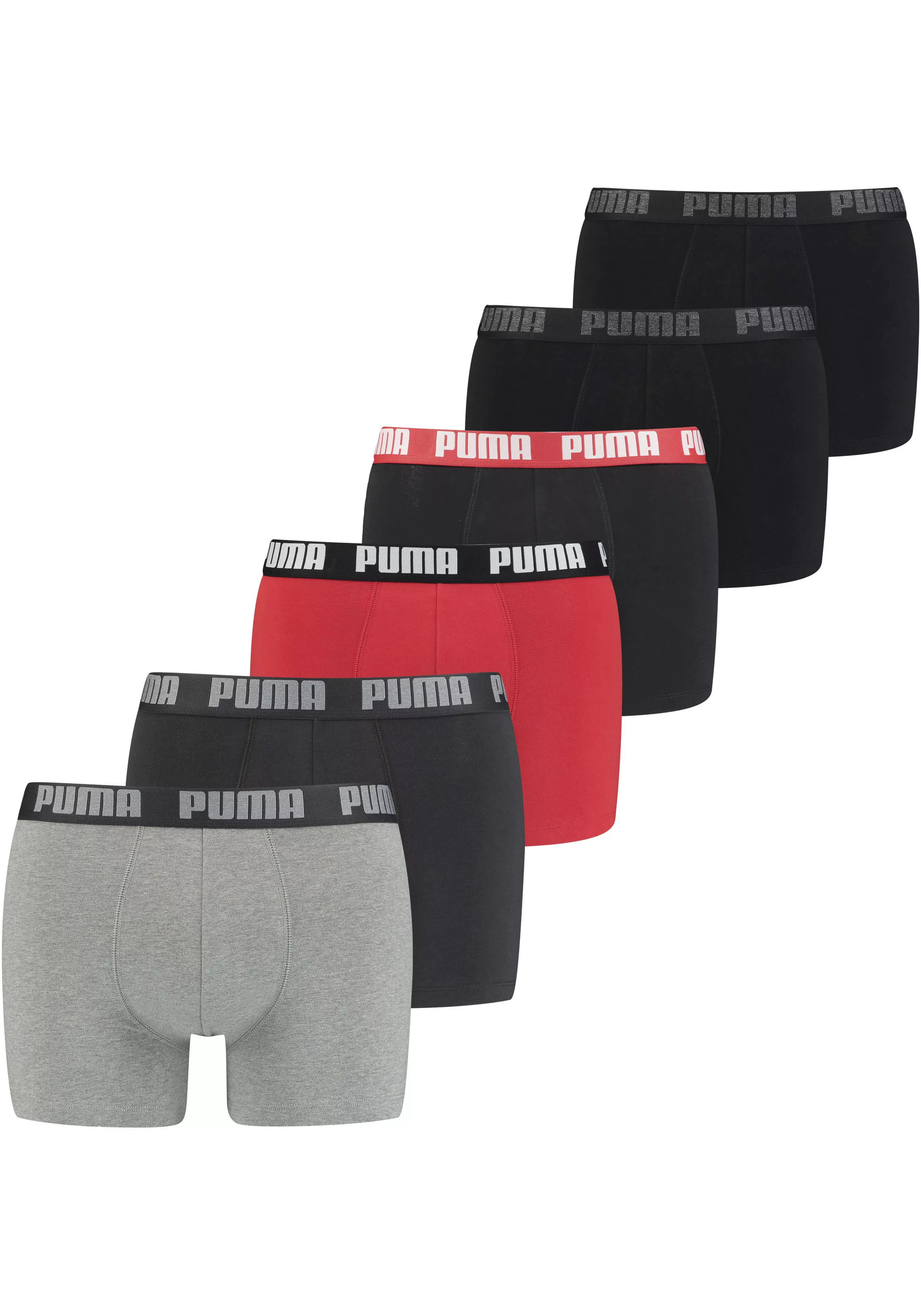 PUMA Boxershorts, (Packung, 6er-Pack), mit komfortablem Bund günstig online kaufen