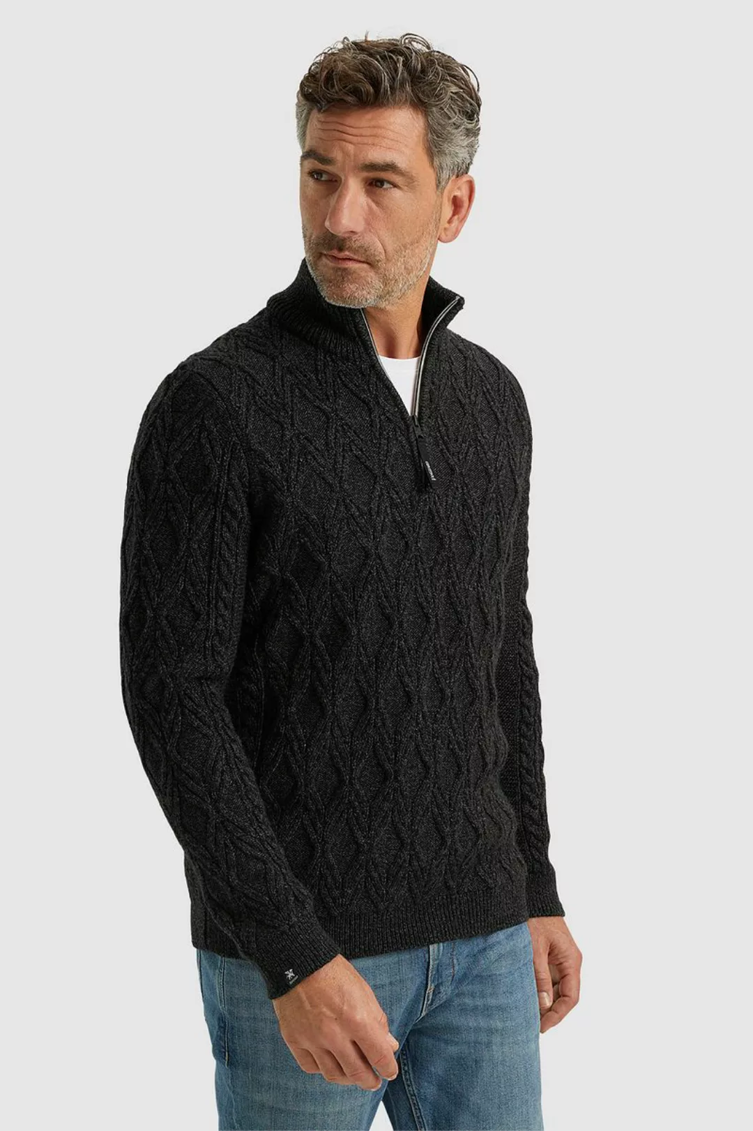 Vanguard Halfzip Pullover Heavy Knit Schwarz - Größe XXL günstig online kaufen