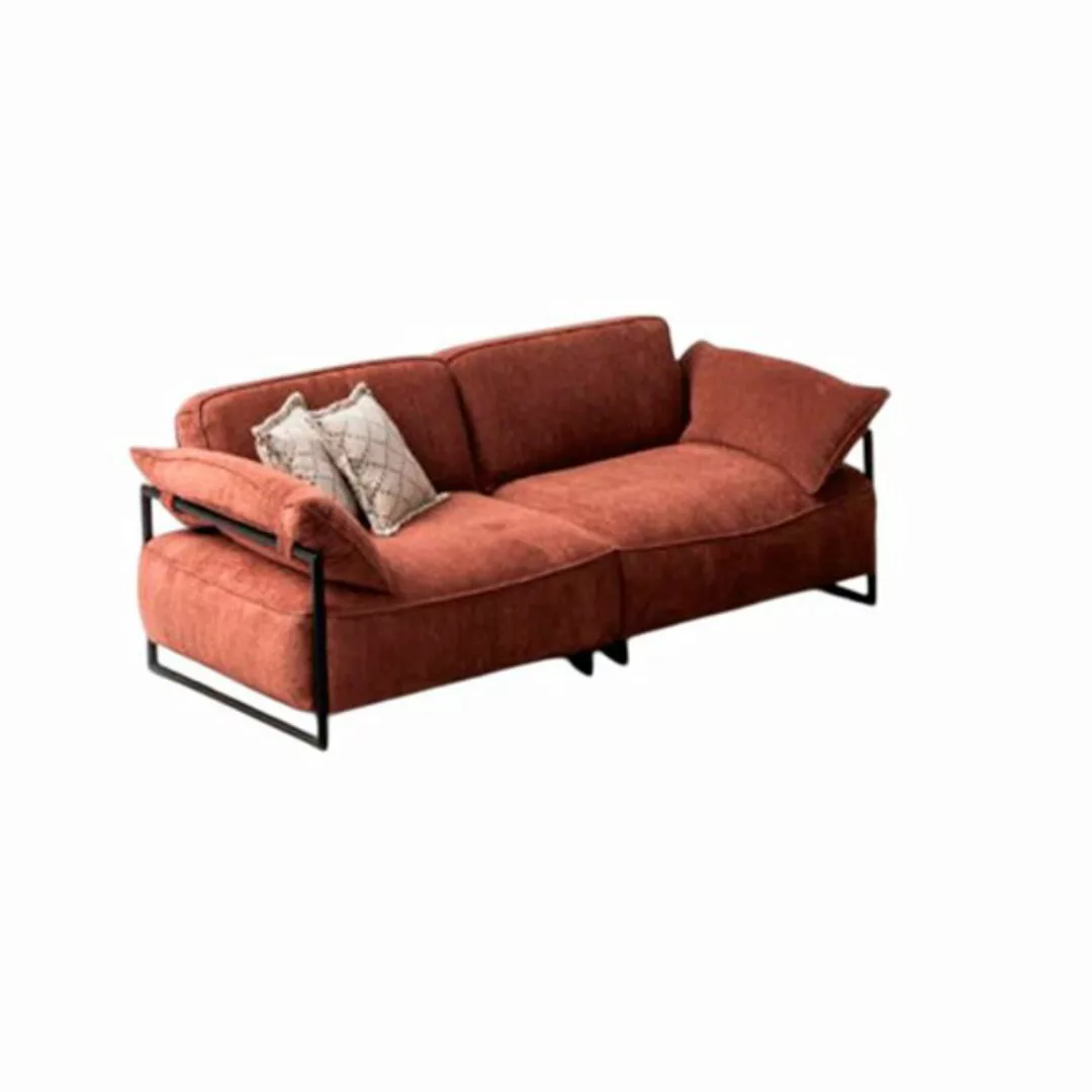 Xlmoebel Sofa Sitzmöbel Luxus 3 Platz Rosa Textil Sofa für Wohnzimmer Desig günstig online kaufen