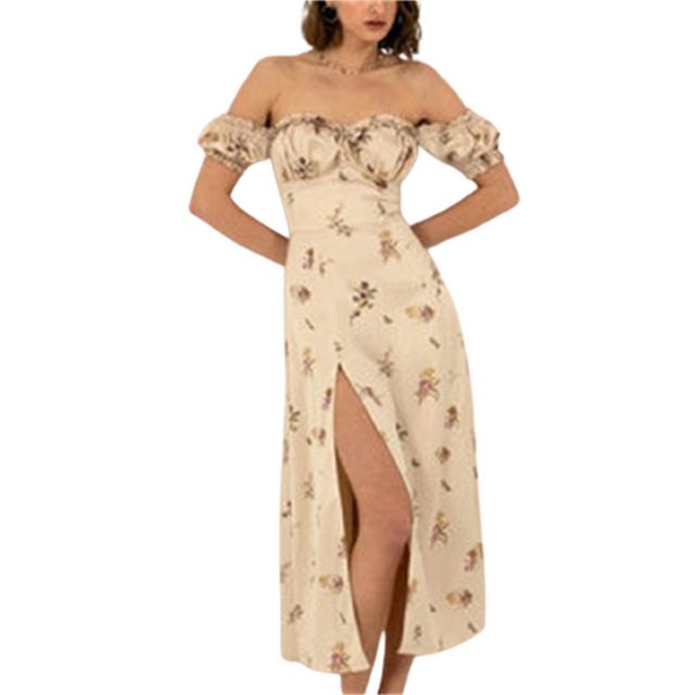AFAZ New Trading UG Druckkleid Sexy Sommerkleid mit schulterfreiem Print günstig online kaufen