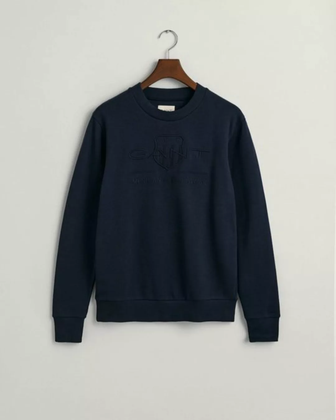 Gant Sweatshirt D1. TONAL ARCHIVE SHIELD C-NECK mit Logostickerei auf der B günstig online kaufen