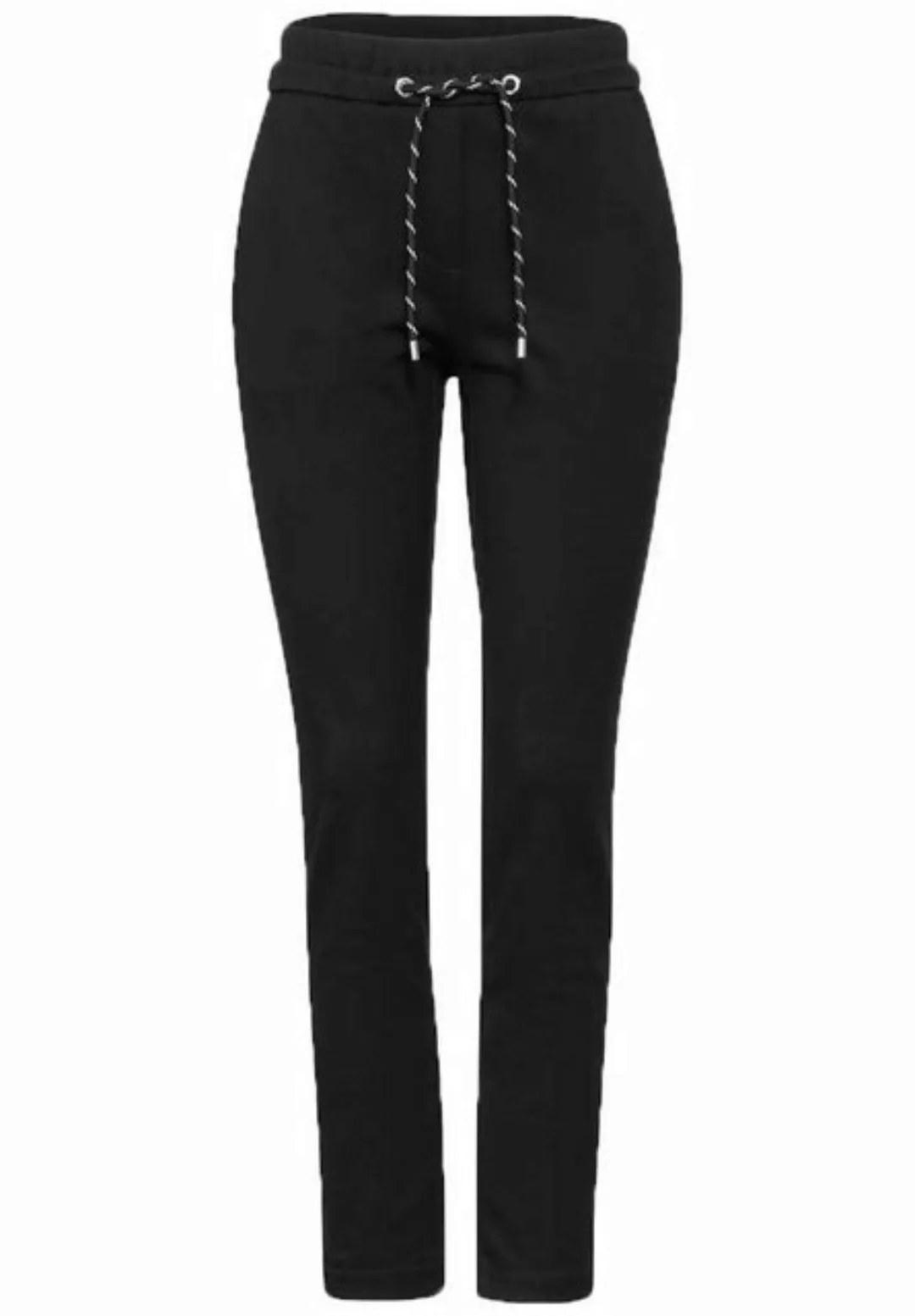 Cecil Stoffhose NOS Style Tracey Jersey Solid, Black günstig online kaufen