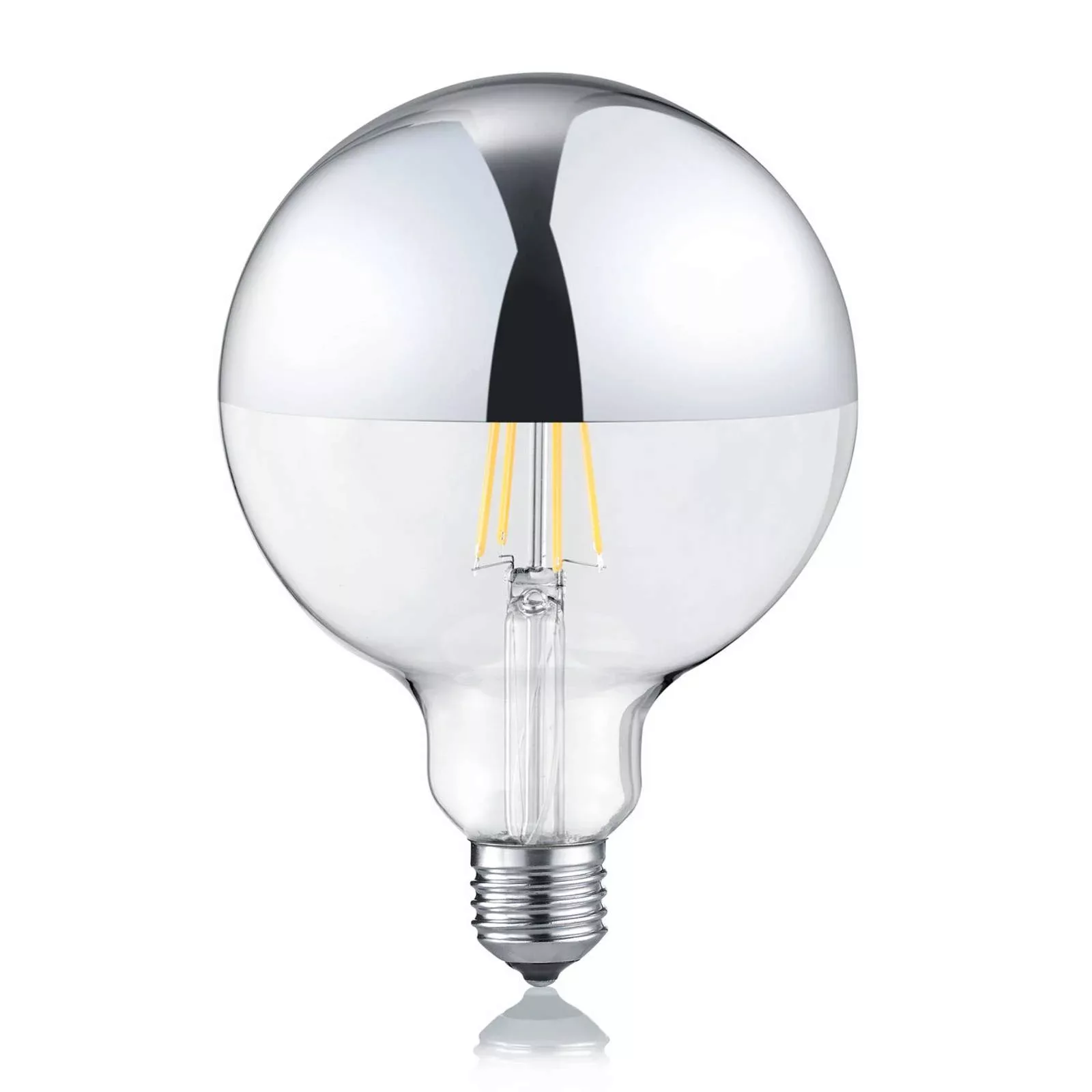 LED-Lampe E27 G125 7W 2.700K dimmbar Spiegelkopf günstig online kaufen