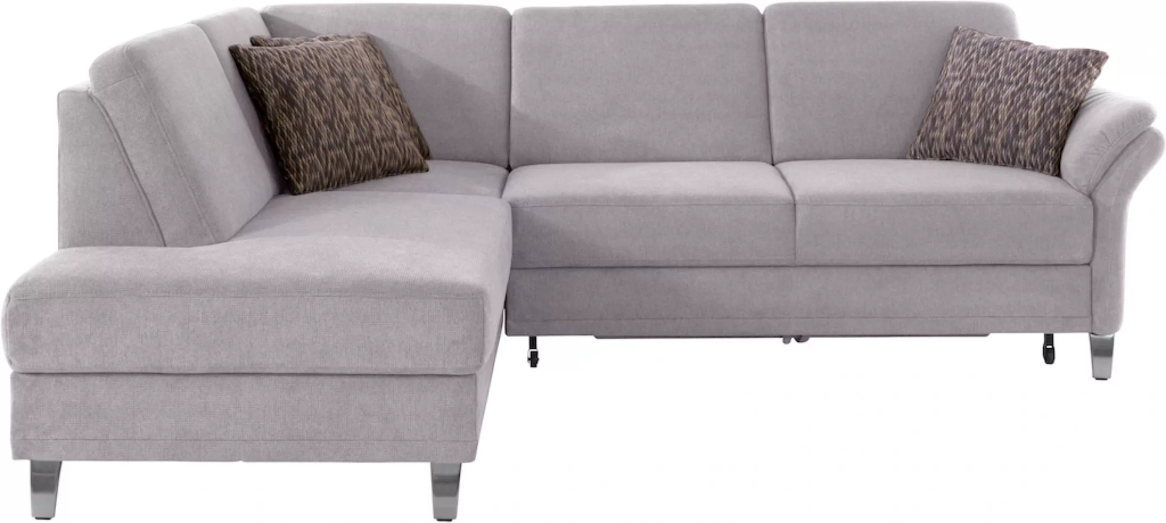 sit&more Ecksofa »Clio L-Form«, wahlweise mit Bettfunktion und Bettkasten, günstig online kaufen