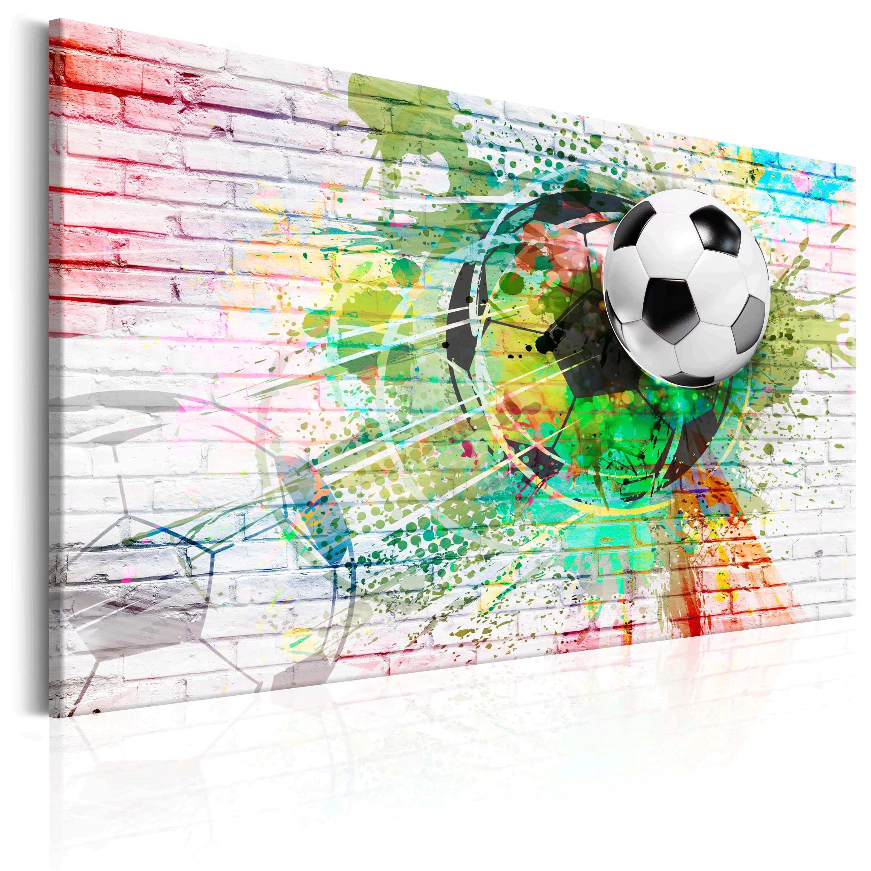 Wandbild - Colourful Sport (Football) günstig online kaufen